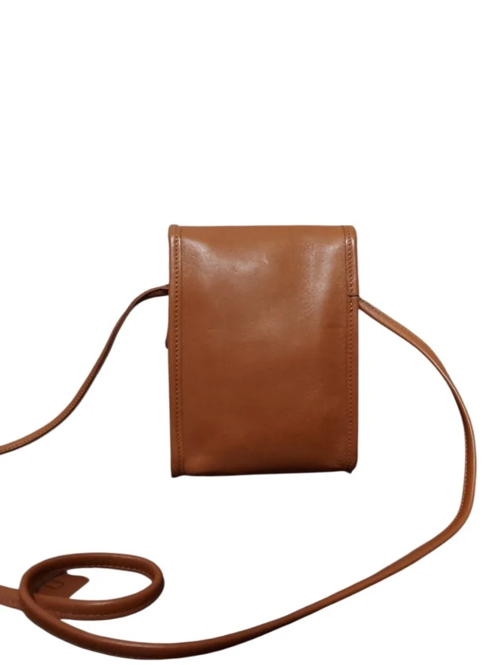 Coach Vintage Scooter Bag Brass Turnlock British Tan Leather Like New No. 9893